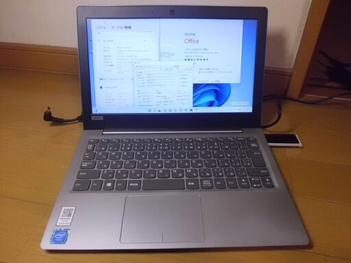 \u003c取引終了\u003eサブ機としてどうですか？win11ﾜｰﾄﾞｴｸｾﾙ2021付 ﾚﾉﾎﾞ11.6ｲﾝﾁ