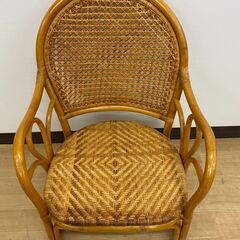 レガストック川崎本店】ラタン 籐 ダイニングセット ガラストップ 