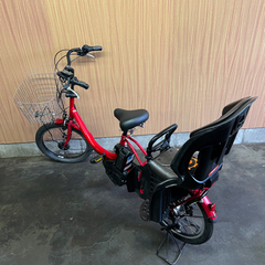 格安出品‼️ 子供乗せ 電動自転車 YAMAHA バビー 20インチ 赤 自宅 