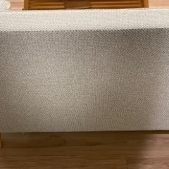 カリモク60 ロビーチェア ミストグレー×ピュアビーチ 2シーター 廃盤 限定