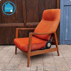 【匿名配送】欧州の家具と古民具 アメリカヴィンテージ家具のリクライニングソファです。クラシカルで