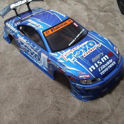 1/10ドリラジ、ドリフトラジコン ボディー S15 SILVIA シルビア Team TOYO DRIFT