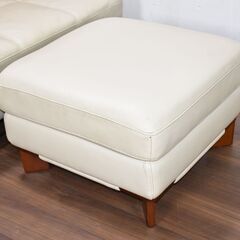 【ヤ取終了1/27】≪y292≫ケビン ジョルマーニ 高級 総本革 2ピース ラグジュアリー ソファ ANZIO/アンツィオ スツール付き 40507-06