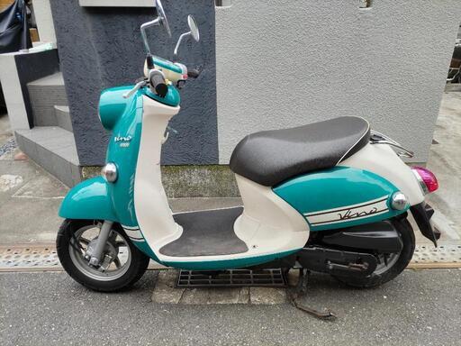 【鮮明青緑】ヤマハ vino-DX(SA37J)4ST-FI車 低燃費！ 通勤通学に 鮮明青緑】ヤマハ vino-DX(SA37J)4ST-FI車 低燃費！ 通勤通学に