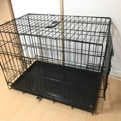 【小型犬、中型犬】折りたたみケージ　