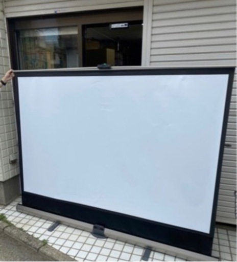 ④UCHIDA 大型スクリーン KFU-100V ウチダ プロジェクター 会議 投影