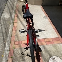 クロスバイク　26インチ　カラーレッド