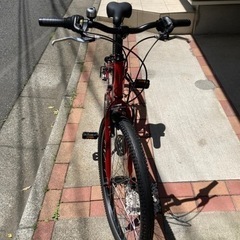クロスバイク　26インチ　カラーレッド