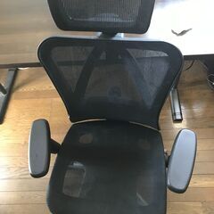 【無料】 パソコンデスク・テーブル＋人間工学 椅子・オフィスチェ...