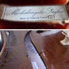 【選定分類：II-⑧モダン・マスターメード・伊太利】Violin Ascribed to Michelangelo Puglisi1927●国内修復・セッティング・調整済●演奏会可