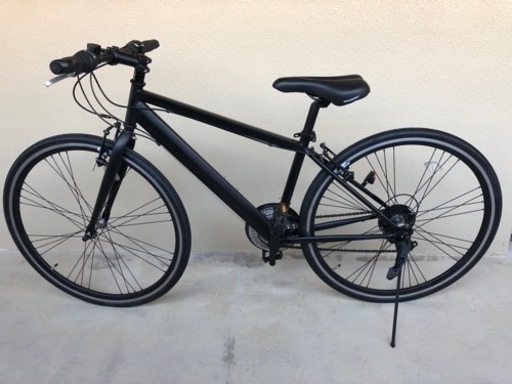 【受付終了】自転車　漆黒のクロスバイク　27インチ