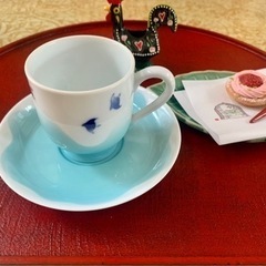 【食器類】深川製磁のコーヒーカップ&ソーサー１組
