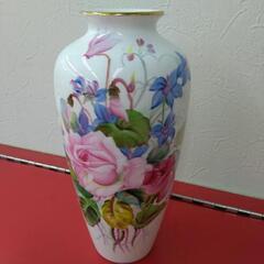 Noritake ノリタケ オールドノリタケ 花瓶 フラワーベース バラ ハンドペイント サイン入りの画像