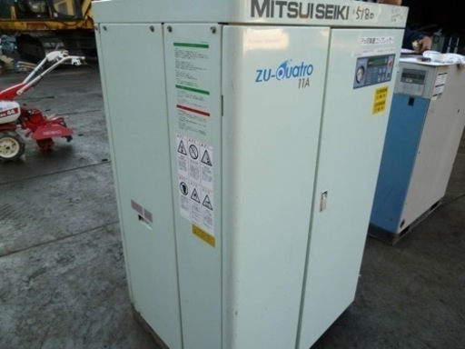 中古スクリューコンプレッサー 三相200V 部品取りに 建築 現場 配送料 