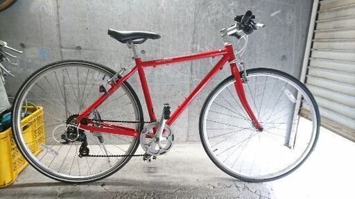 自転車中古 クロスバイク WEEKEND BIKES 外装7段変速 フレームサイズ450 タイヤ700.32C-28 カラーレッド