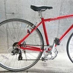 自転車中古 クロスバイク WEEKEND BIKES 外装7段変速 フレームサイズ450 タイヤ700.32C-28 カラーレッド 