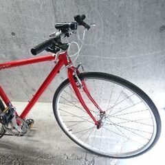自転車中古 クロスバイク WEEKEND BIKES 外装7段変速 フレームサイズ450 タイヤ700.32C-28 カラーレッド 