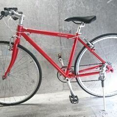 自転車中古 クロスバイク WEEKEND BIKES 外装7段変速 フレームサイズ450 タイヤ700.32C-28 カラーレッド 