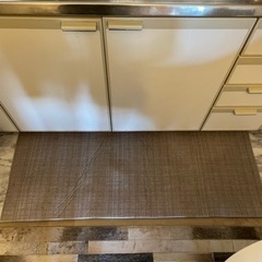【ニトリ】拭けるキッチンクッションマット450×1200グレー