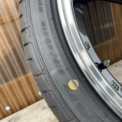 筋子3k-Ssrgtx03 18インチ5穴114.3 7.5J+48 4本美品