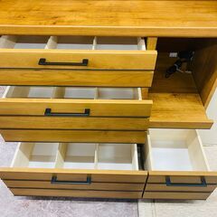 食器棚探すなら「リサイクルR」❕レンジボード❕ゲート付き軽トラ”無料貸出❕購入後取り置きにも対応 ❕R1463