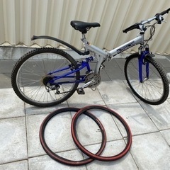 切替式折りたたみサスペンション自転車 マウンテンバイク オンロード 