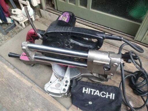 中古品 HITACHI 日立工機 190mm 卓上スライド丸のこ