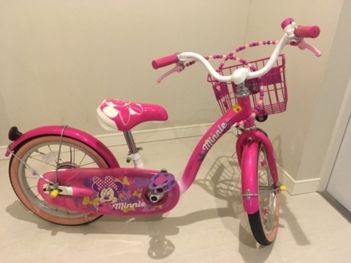 【美品】ミニーマウス 子供自転車16インチ　7,000円