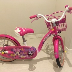 【美品】ミニーマウス 子供自転車16インチ　7,000円