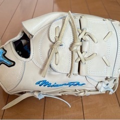 郵送可！mizuno pro ミズノプロ ダイバーシティブルー ブロンド オーダー グローブ 投手用 極美品