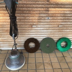 ムサシ電動ポリッシャー　パット　ブラシセット　レンタル可能