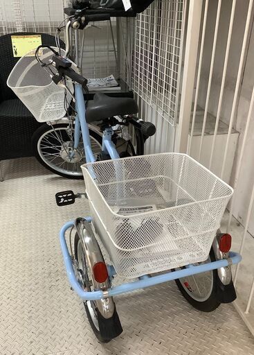365 MIMUGO ミムゴ 電動アシスト三輪車 自転車 20インチ 変速あり MG-TRM20EB ライトブルー Ashiraku Charlie バッテリー・充電コード・取扱説明書付【ユーズドユーズ名古屋天白店】 J1789