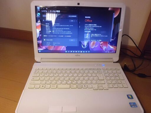 訳アリ特価　ﾜｰﾄﾞｴｸｾﾙ2021付　富士通ﾉｰﾄ　win11