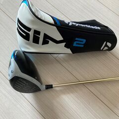 中古ドライバー1W テーラーメードSIM2MAX 9度 flexS  リシャフトBASILEUS Z　ヘッドカバー付