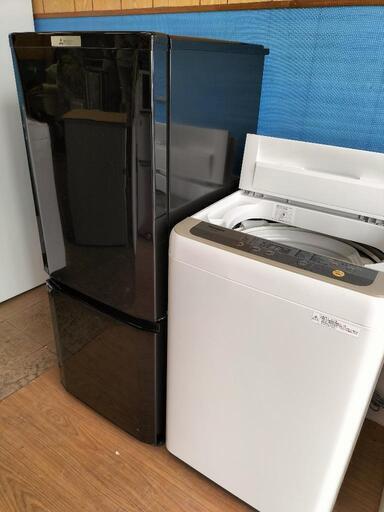新生活応援家電セット！！No７５ ミツビシ  MR-P15Z-B　2ドア冷凍冷蔵庫　146L　2015年製・パナソニック  NA-F60B11  全自動洗濯機  6.0Kg 2017年製 2点セット！！