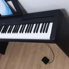 YAMAHA 電子ピアノ P-45B 88鍵盤 2018年製とス...