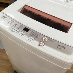 S122AQUA アクア 全自動洗濯機　AQW-KS60C　(P)　2014年製　6.0ｋｇ　ピンク⭐動作確認済 ⭐クリーニング済 - 家電