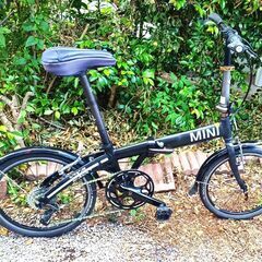 ★コンパクトでカッコいい(^^♪ ‼ 配達可‼★折りたたみ自転車 MINI  6段変速ギア付き 20インチ