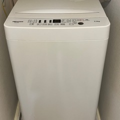 全自動洗濯機　Hisense 5.5kg 2020年購入