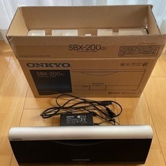 【ネット決済・配送可】ONKYO製スピーカーSBX-200（S）...