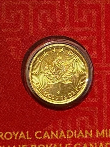 メイプルリーフ金貨1g（製造番号付） (rindou1972) 浜松のその他の中古あげます・譲ります｜ジモティーで不用品の処分