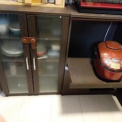 ニトリで購入したカップボード+食器棚