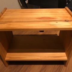 【譲ります】木製　サイドテーブル　IKEA