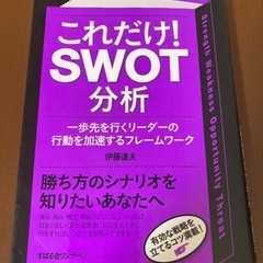 書籍「これだけ！SWOT分析」差し上げます。