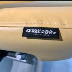 タカラベルモント社製　バックシャンプー(イエロー)　ダブルステップタイプ