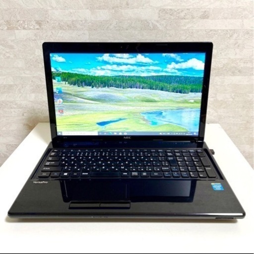★受付中★人気Windows１０NEC★大画面15インチ★ノートパソコン　はじめての副業、ビデオ会議の参加に最適Core i3に大容量HDD320GBメモリ4GB