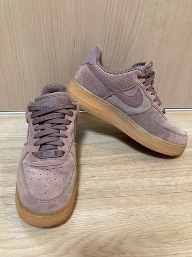 NIKE エアフォース1 パーティクルピンク スエード 22.5cm