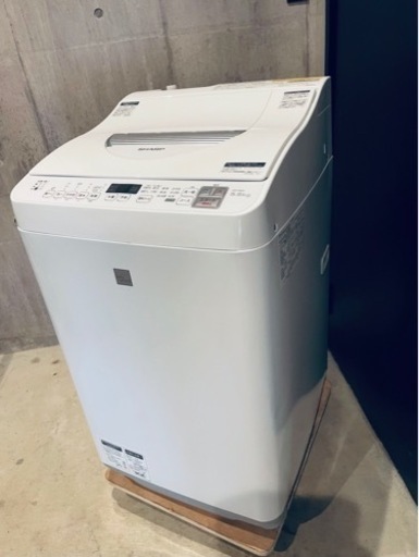 ★名古屋市近郊送料無料！SHARP 全自動洗濯乾燥機  型ES-T5E5-KW