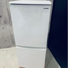 ☆名古屋市近郊送料無料！SHARP ノンフロン冷凍冷蔵庫 SJ-D14F-W
