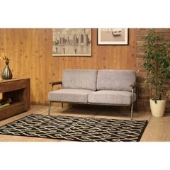 東谷 グロース ソファ 2人掛 グレー HS-555